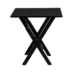 Mesa Aparador para Bar e Restaurante Dobrável em Madeira Maciça - Preto - 2