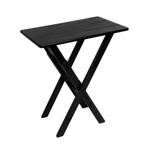 Mesa Aparador para Bar e Restaurante Dobrável em Madeira Maciça - Preto