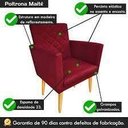 Ver imagem 4 de Kit 2 Poltronas Decorativa Maitê Suede Marsalla Escritório