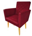 Ver imagem 3 de Kit 2 Poltronas Decorativa Maitê Suede Marsalla Escritório