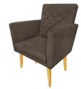 Ver imagem 3 de Kit 2 Poltronas Maitê Suede Marrom para Camarim