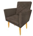Ver imagem 3 de Kit 2 Poltronas Maitê Suede Marrom para Escritório