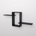 Ver imagem 6 de Nicho Decorativo com Prateleiras 66 X 9 X 30,5cm Nb 66931:preto