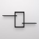 Ver imagem 4 de Nicho Decorativo com Prateleiras 66 X 9 X 30,5cm Nb 66931:preto