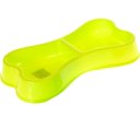 Ver imagem 1 de Comedouro Osso Duplo 24x13x3,5cm 150ml Verde