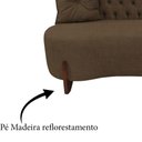 Ver imagem 6 de Sofá 2 Lugares Orgânico Curvo Tókio 150cm Linho Marrom
