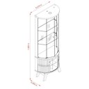 Ver imagem 2 de Cristaleira Espelhada com Garrafeiro 67cm Marina 309 Madetec