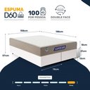 Ver imagem 3 de Cama Box com Colchão Gazin de Espuma D28 Double Face Force Plus Queen 158cm