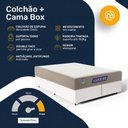 Ver imagem 4 de Cama Box com Colchão Gazin de Espuma D28 Double Face Force Plus Queen 158cm