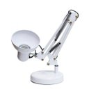 Ver imagem 4 de Luminária Pixar Mesa Garra Escritório Regulavel 2 em 1 Leitura Base Metal Articulavel Branca