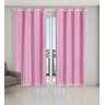Cortina Voil Xadrez com Forro Blackout 2,00 X 1,70 Rosa - 2