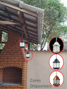 Ver imagem 3 de Luminária Plafon Lampião Colonial de Teto Preto Vintage