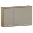 Ver imagem 2 de Armário de Cozinha Aéreo 120cm 3 Portas Nádia Mocca/avelã L01 - Mpozenato