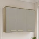Ver imagem 1 de Armário de Cozinha Aéreo 120cm 3 Portas Nádia Mocca/avelã L01 - Mpozenato