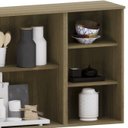 Ver imagem 7 de Armário de Cozinha Aéreo 120cm 3 Portas Nádia Mocca/avelã L01 - Mpozenato