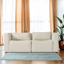 Ver imagem 2 de Sofá 2 Lugares Billy 150cm Orgânico Luxo Recepção Bouclé