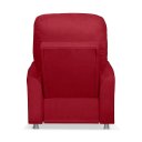 Ver imagem 4 de Poltrona Papai Confortável Suede Vermelho Sistema Encosto Reclinável e Inclinável Mecanismo Manual