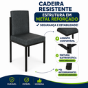Ver imagem 3 de Conjunto Kit 2 Cadeiras Escritório Cozinha Moderna Recepção Estofada Sala Jantar