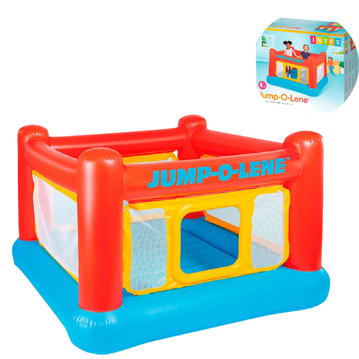 Pula Pula Playhouse Jump O' Lene Inflável Luxo:vermelho - 9