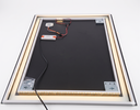 Ver mais imagens de Espelho com LED 3 Cores Parede 90X100 Jateado ou 100X90 Espelhos Luxo Touch Luz Ajustavel