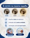 Ver imagem 5 de Espelho com LED 3 Cores Parede 90x100 Jateado ou 100x90 Espelhos Luxo Touch Luz Ajustavel