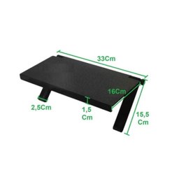 SUPORTE MONITOR NOTEBOOK TV PRATELEIRA AJUSTAVEL PORTA DOCUMENTOS ORGANIZADOR DECODIFICADOR - 6