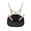 Ver imagem 5 de Kit 8 Cadeiras Charles Eames Eiffel Dsw - Base de Madeira Clara - Preto