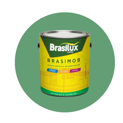 Esmalte Sintetico Brasimob Brasilux 3,6l:verde Nilo