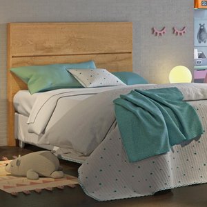 Cabeceira para Cama de Solteiro San Marino - Móveis Mademarcs Amendoa
