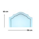Ver imagem 2 de Cabeceira Provençal Solteiro Azul Claro com Tachas