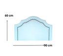 Ver imagem 2 de Cabeceira Provençal Solteiro Azul Claro com Tachas