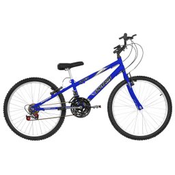 Bicicleta Rebaixada Ultra Bikes Aro 24 18 Marchas Azul - 1