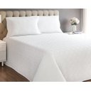 Ver imagem 1 de Colcha Classic Line Queen com 2 Porta Travesseiros - Delicato Branco