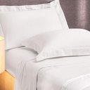Ver imagem 2 de Jogo de Cama Queen 4 Peças Altenburg Algodão Lux 200 Fios Branco
