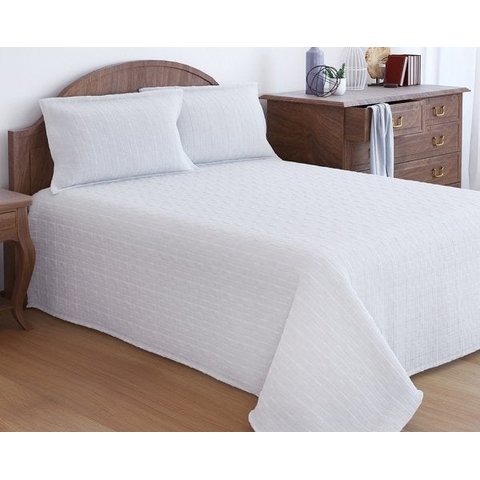 Colcha Classic Line Queen com 2 Porta Travesseiros - Versatille Branco