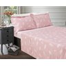 Jogo de Cama Alexandre Herchcovitch Queen - Percal 180 Fios 100% Algodão - Spring Rosê - 1