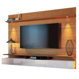 Painel para TV até 60 Polegadas com LED 3 Gavetas 218cm Decore Imcal - 2 Painel para TV até 60 Polegadas com LED 3 Gavetas 218cm Decore Imcal - 2