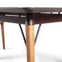 Ver imagem 6 de Mesa Jantar Netuno 6 Lugares 160x100 Cm Pés Madeira Metal Vidro Marmorizado Mr