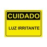 Placa de Sinalização Cuidado Luz Irritante em Pvc - 1