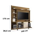 Ver imagem 3 de Estante para TV e Home Theater Taurus Ripado Cinamomo Com Off White–Bechara Móveis