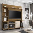 Ver imagem 2 de Estante para TV e Home Theater Taurus Ripado Cinamomo Com Off White–Bechara Móveis