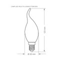 Ver imagem 2 de Lâmpada Led Taschibra Vela Bico Torcido 3W Bivolt 2700K Luz Amarela