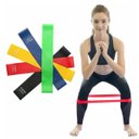 Ver imagem 3 de Faixas Elasticas Mini Band Exercicios 5 unidades Casa Extensor Academia Yoga Pilates Fitness
