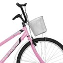 Ver imagem 3 de Bicicleta Ultra Bikes Wave Vintage Aro 26 Rosa Bebê - Branco