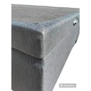 Ver imagem 4 de Cama Box Baú Queen Bipartido Blindado Linhão Preto Com Pistão A Gás