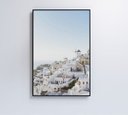 Ver imagem 3 de Quadro Paisagem Ilha Santorini - 80x120 - Tecido Canvas