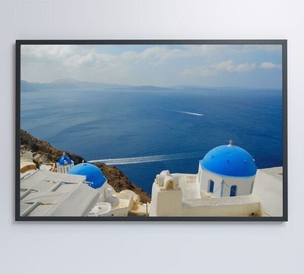 QUADRO MAR SANTORINI - 60x90 - Vidro Impresso - 3