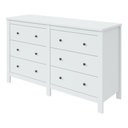 Ver imagem 3 de Cômoda para Quarto 6 Gavetas Estilo Clássico MDF Maggiore New 162cm Espresso Móveis Branco