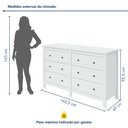 Ver mais imagens de Cômoda 6 Gavetas Maggiore New Espresso Móveis