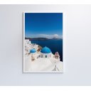 Ver imagem 3 de Quadro Ilha de Santorini - 40x60 - Tecido Canvas